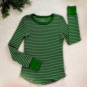 Aerie: Soft Stripped Waffle Thermal Women’s Size Medium